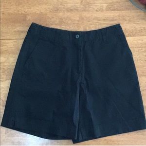 New York & Co Black Flat Front Shorts Size 2